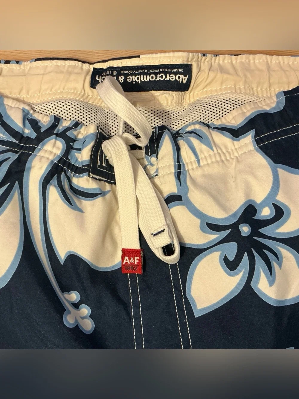 Classic Vintage Abercrombie & Fitch Tropical Swim Trunks